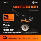 РЫСЬ Мотоблоки редукторные 3 скорости МБР 8 4.00-10 бескамерные